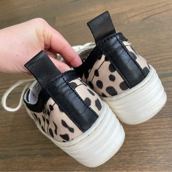 Dolfie Platform Sneakers Handmade Leather Dalmatian print EU 38 - Picture 10 of 14